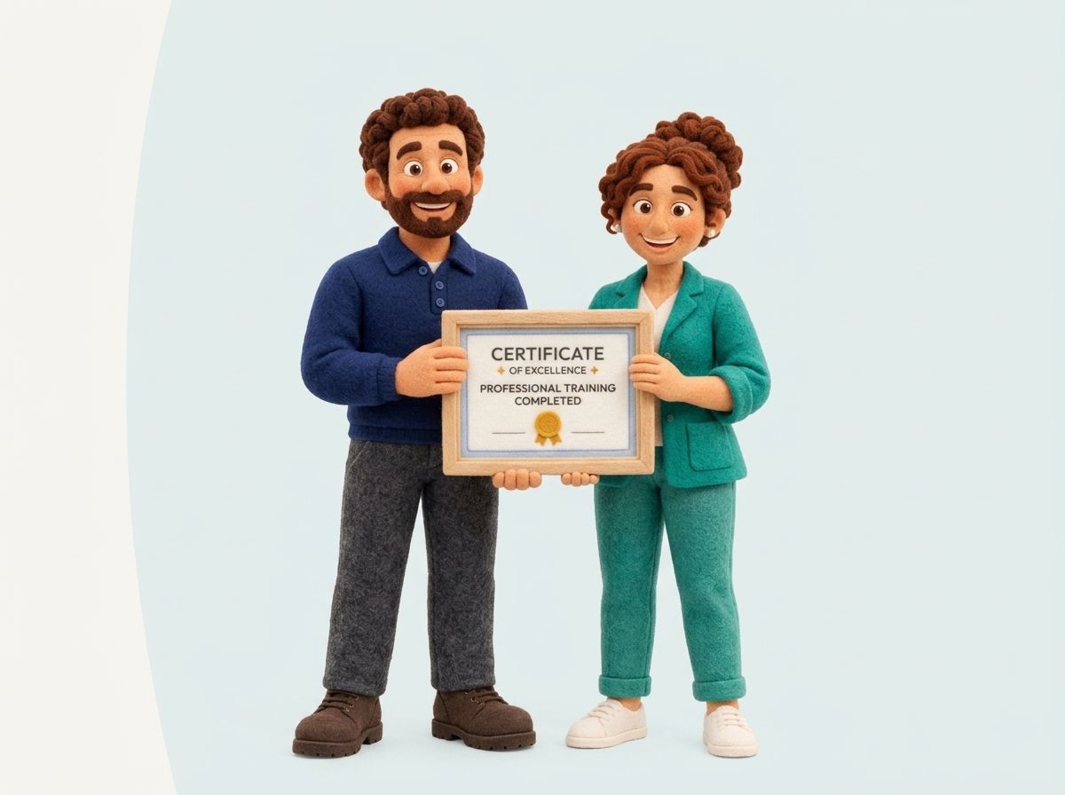 Mascottes avec certificat d'excellence